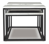 Contemporary Engineered Wood Rectangular 3-Piece Coffee Table Set, Cocktail Table with 2 Matching End – alternate view 6
