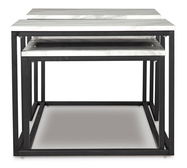 Contemporary Engineered Wood Rectangular 3-Piece Coffee Table Set, Cocktail Table with 2 Matching End – alternate view 6
