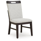 Set of 2 Neymorton Contemporary Casual Dining Chair Kitchen Side Chair Solid Frame Brown Beige – alternate view 3
