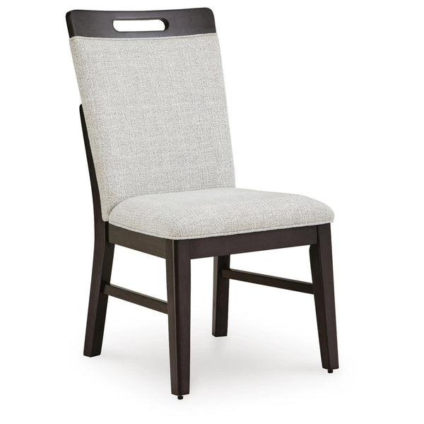 Set of 2 Neymorton Contemporary Casual Dining Chair Kitchen Side Chair Solid Frame Brown Beige – alternate view 3