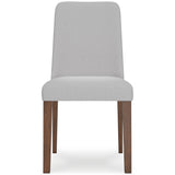 Set of 2 Lyncott Mid-Century Modern Dining Chair Kitchen Side Chair Solid Frame Gray Brown — Gray Brown