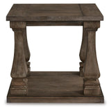 Casual Elm Rectangular End Table – Gray – alternate view 3
