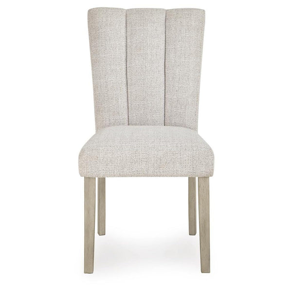 Set of 2 Larawyn Traditional Casual Dining Chair Kitchen Side Chair Solid Frame Brown Cream – alternate view 5