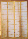 GTU Amazon B07PPBQ35G PT03 • GTU-3420N-4 — Japanese Style 4 Panels Wood Shoji Room Divider Screen Oriental for Home/Office — Natural