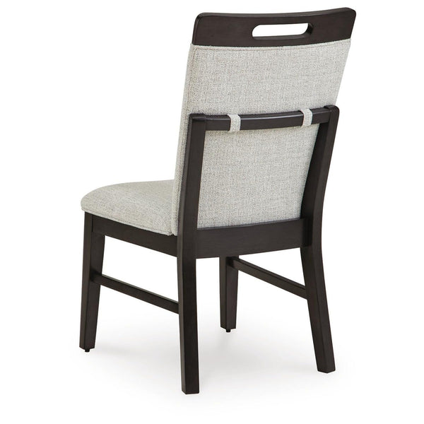 Set of 2 Neymorton Contemporary Casual Dining Chair Kitchen Side Chair Solid Frame Brown Beige – alternate view 4
