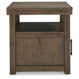 Everyday Acacia Rectangular End Table, with Open Shelf, Brown Finish, for Living Room – alternate view 6