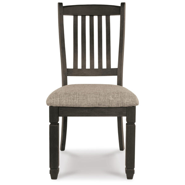 GTU Furniture Set of 2 Tyler Creek Industrial Farmhouse Dining Chair Kitchen Side Chair Solid Frame Black