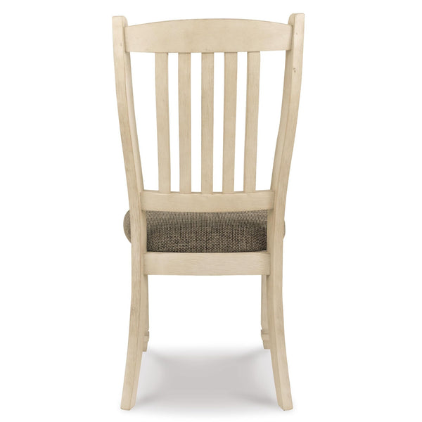 Set of 2 Bolanburg Farmhouse Traditional Dining Chair Kitchen Side Chair Solid Frame Antique White Brown – alternate view 3