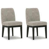 Set of 2 Burkhaus Contemporary Sleek Dining Chair Kitchen Side Chair Solid Frame Dark Brown – GTU-D984-01 alternate view 2
