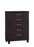 GTU Furniture Contemporary Styling Espresso Twin/Full/Queen/King Bedroom Set — Queen Size Bed / 6 Pc