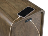 Sleek Engineered Wood Rectangular Accent Table, with Storage Drawers, Brown Finish, for Living Room – alternate view 6