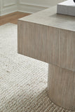 Contemporary Oak Square End Table, Light Grayish Brown Finish, for Living Room – alternate view 3