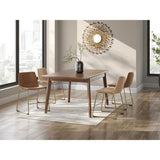 Set of 2 Ciabori Mid-Century Modern Dining Chair Kitchen Side Chair Solid Frame – Beige alternate view 2