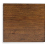 Classic Engineered Wood Rectangular End Table, with Open Shelf, Brown Finish, for Living Room – alternate view 5