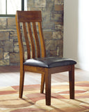 Set of 2 Ralene Traditional Rustic Dining Chair Kitchen Side Chair Solid Frame Medium Brown – alternate view 2