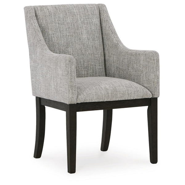 GTU Furniture Set of 2 Burkhaus Contemporary Sleek Dining Chair Kitchen Side Chair Solid Frame Dark Brown