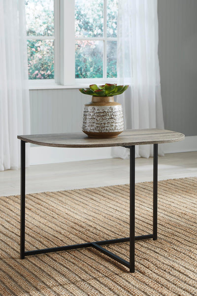 Contemporary Engineered Wood Round 3-Piece Coffee Table Set, Cocktail Table with 2 Matching End Tables – alternate view 9