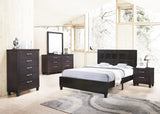 GTU Furniture Contemporary Styling Espresso Twin/Full/Queen/King Bedroom Set — Queen Size Bed / 6 Pc