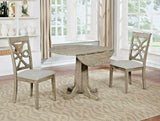 GTU Furniture Beautiful 3/5PC Wood Round Dining Room Table Set, Foldable Table Top & Chairs — 1 Table with 4 Chairs