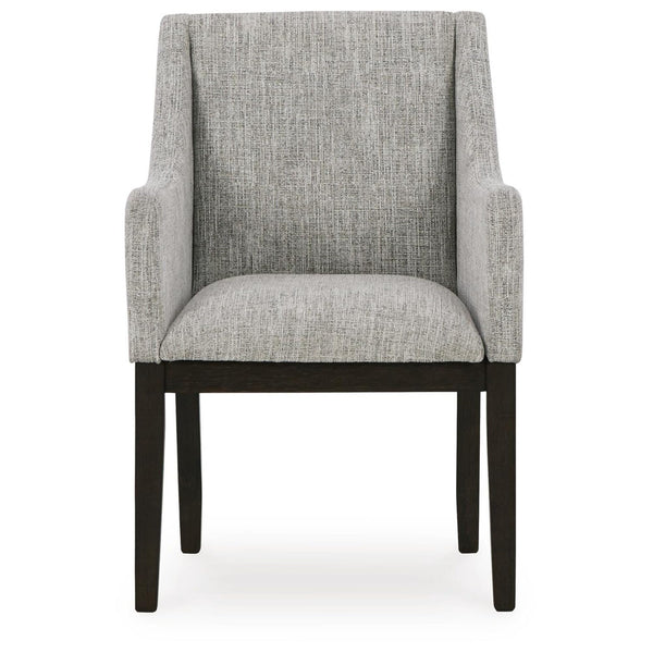 GTU Furniture Set of 2 Burkhaus Contemporary Sleek Dining Chair Kitchen Side Chair Solid Frame Dark Brown