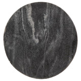 Sleek Marble Square Accent Table, Black / White / Gold Finish, for Living Room – alternate view 4