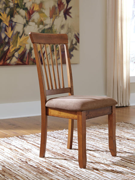 Set of 2 Berringer Traditional Rustic Dining Chair Kitchen Side Chair Solid Frame Rustic Brown – alternate view 5