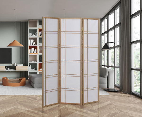 Japanese Style 3 Panels Wood Shoji Room Divider Screen Oriental for Home / Office – alternate view 9