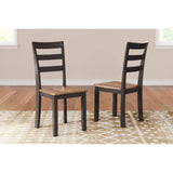 Set of 2 Gesthaven Contemporary Casual Dining Chair Kitchen Side Chair Solid Frame – Dark Brown alternate view 2