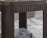 Sleek Engineered Wood Rectangular End Table, with Open Shelf, Warm Brown Finish, for Living Room – alternate view 4