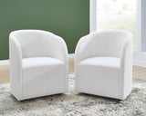Set of 2 Rowanbeck Art Deco Contemporary Dining Chair Kitchen Side Chair Solid Frame Black – GTU-D821-02A product view