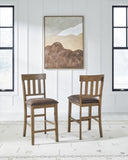 Set of 2 Light Brown Faux Leather Counter Height Bar Stools, Casual, Dining – alternate view 6