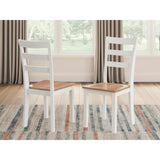 Set of 2 Gesthaven Contemporary Casual Dining Chair Kitchen Side Chair Solid Frame – Light Brown product view