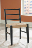 Set of 2 Isanti Organic Natural Modern Dining Chair Kitchen Side Chair Solid Frame Natural – alternate view 3