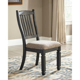 Set of 2 Tyler Creek Industrial Farmhouse Dining Chair Kitchen Side Chair Solid Frame Black – alternate view 2