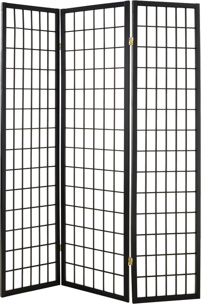 GTU Furniture Japanese Style 3 Panels Wood Shoji Room Divider Screen Oriental for Home/Office