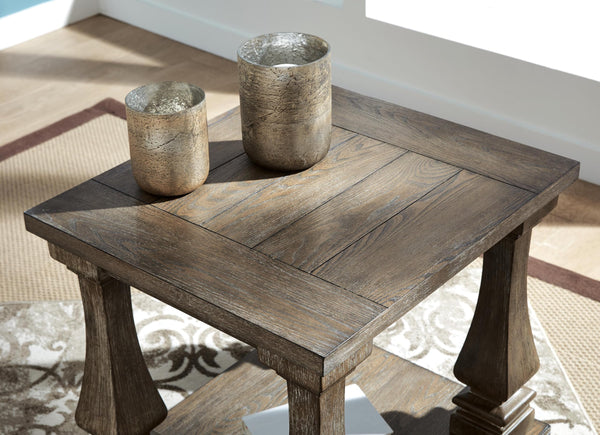 Casual Elm Rectangular End Table – Gray – alternate view 6