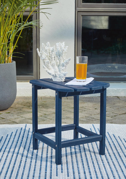 Contemporary High Density Polyethylene Rectangular Outdoor End Table, Color Collection, for Patio – alternate view 2
