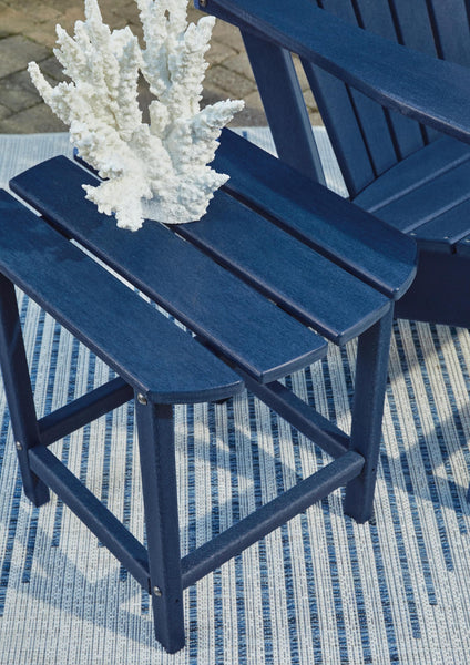 Contemporary High Density Polyethylene Rectangular Outdoor End Table, Color Collection, for Patio – alternate view 7