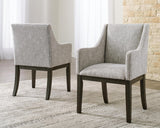 Set of 2 Burkhaus Contemporary Sleek Dining Chair Kitchen Side Chair Solid Frame Dark Brown – GTU-D984-01A product view