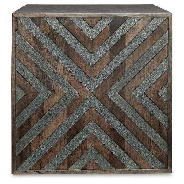 Relaxed Mango Wood Square End Table, Brown Finish, for Living Room – alternate view 5