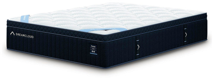 GTU Furniture King 13-Inch Plush Euro Top Hybrid Mattress, Memory Foam and Pocketed Coils — M13631 ANGLE SW P1 KO