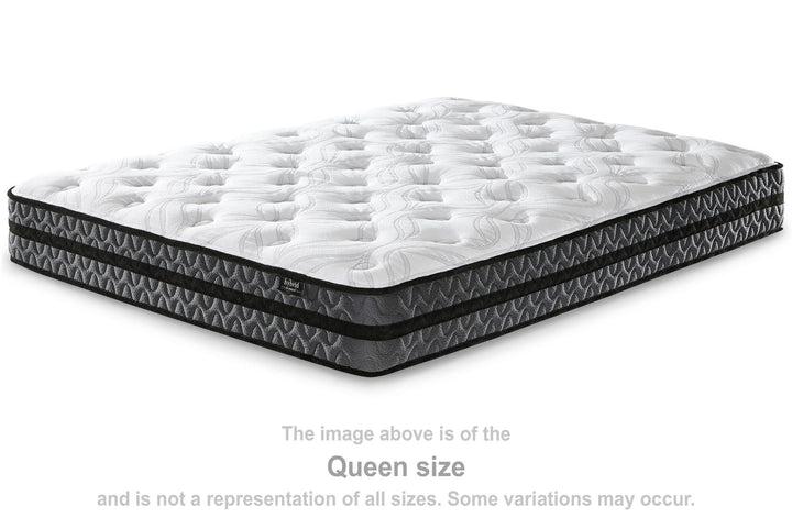 GTU Furniture Full 10-Inch Medium Pocketed Coil Hybrid Mattress, Foam Comfort and Coil Support — M58931 ANGLED ALT SW