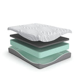 GTU Furniture 8/12-Inch Twin/California King Firm/Medium Memory Foam Mattress Collection — M59331 Exploded