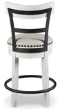 GTU Furniture Swivel Bar Stools, Color Collection, Counter Height, Kitchen Island Stool – Color: White – Amazon-verified alternate product view