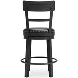 GTU Furniture Swivel Bar Stools, Color Collection, Counter Height, Kitchen Island Stool – Color: Black – Amazon-verified alternate product view