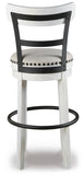 GTU Furniture Bar Height Swivel Bar Stools, Color Collection, Kitchen Island Stool, Pub – Color: White – Amazon-verified alternate product view