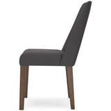 GTU Furniture Set of 2 Lyncott Mid-Century Modern Dining Chair Kitchen Side Chair Solid Frame Gray Brown – Color: Charcoal Brown – Amazon-verified alternate product view