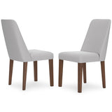 GTU Furniture Set of 2 Lyncott Mid-Century Modern Dining Chair Kitchen Side Chair Solid Frame Gray Brown – Color: Gray Brown – Amazon-verified alternate product view