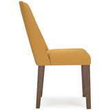 GTU Furniture Set of 2 Lyncott Mid-Century Modern Dining Chair Kitchen Side Chair Solid Frame Gray Brown – Color: Mustard Brown – Amazon-verified alternate product view