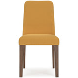 GTU Furniture Set of 2 Lyncott Mid-Century Modern Dining Chair Kitchen Side Chair Solid Frame Gray Brown – Color: Mustard Brown – Amazon-verified alternate product view